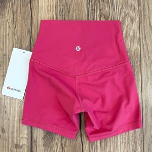 NWT Lululemon Align High Rise Shorts 4" In Raspberry Coulis Size 0